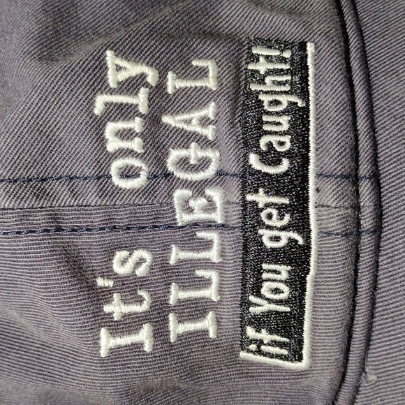 Vintage Trucker Hat: It's only ILLEGAL if you get caught! - Picture 2 of 7